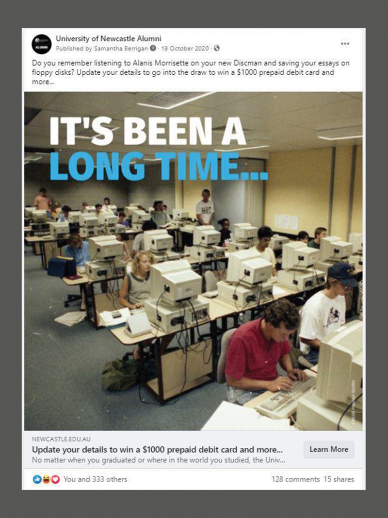 Campaign to track down "lost" alumni