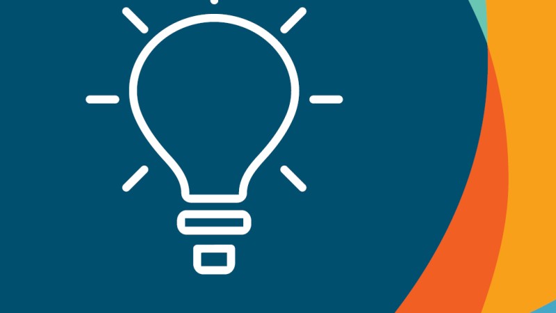 A lightbulb graphic